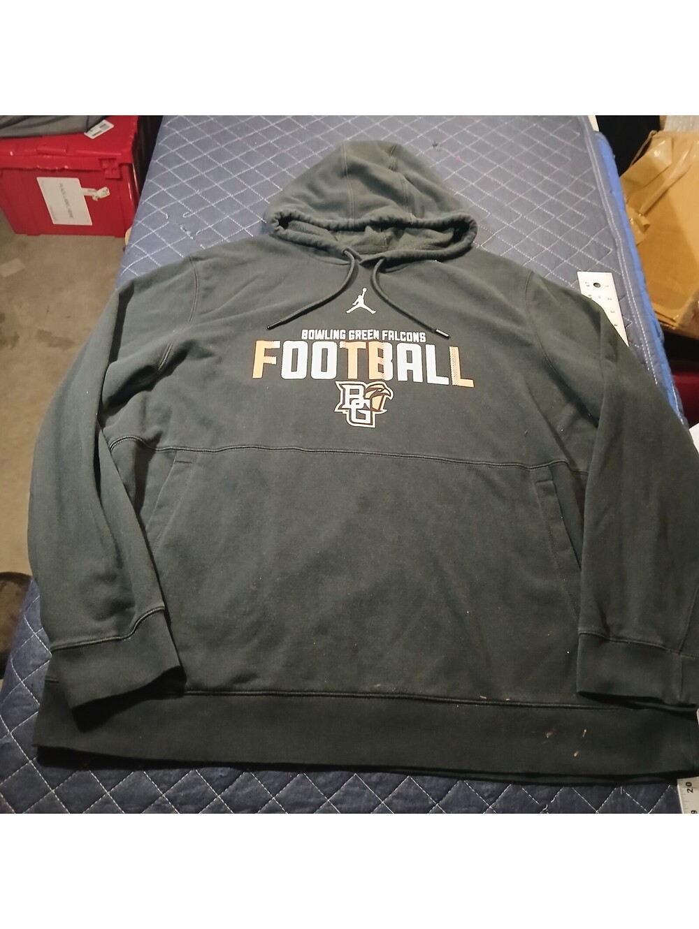 Jordan Football Hoodie Black Men's XL Pullover Athletic Streetwear Sweatshirt